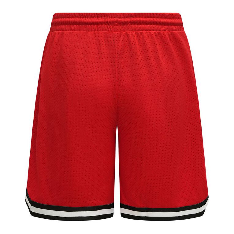 Garage Men's Basketball Shorts, Red Dark, hi-res