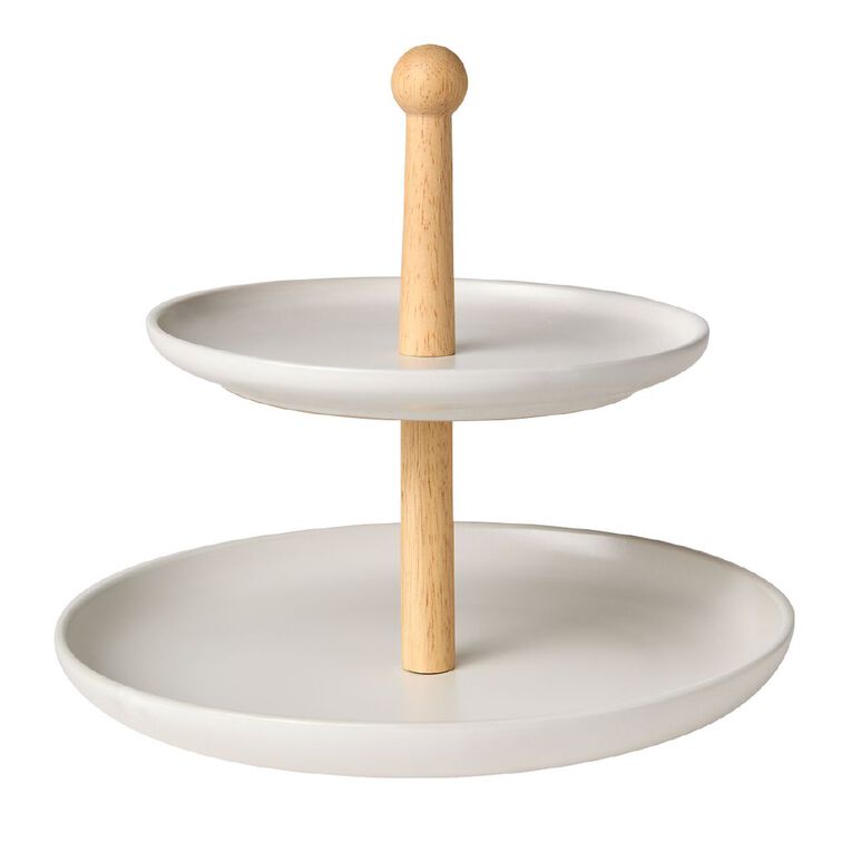 Living & Co Cupcake Stand 2 Layer White, , hi-res
