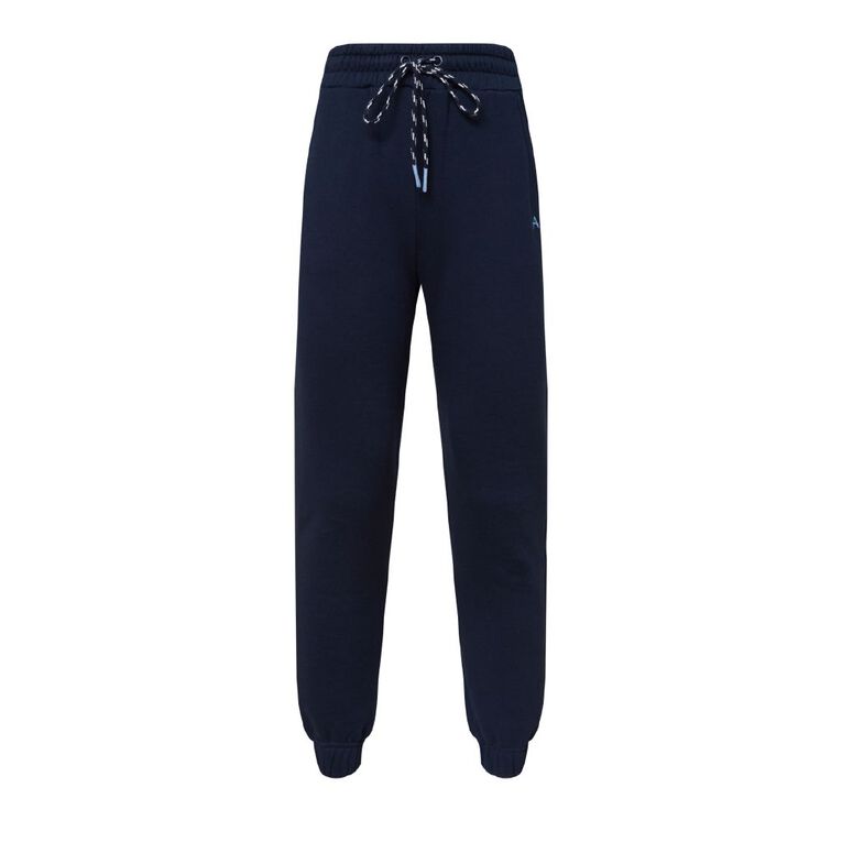 Active Intent Women's Fleece Jogger Pants Blue Dark The Warehouse