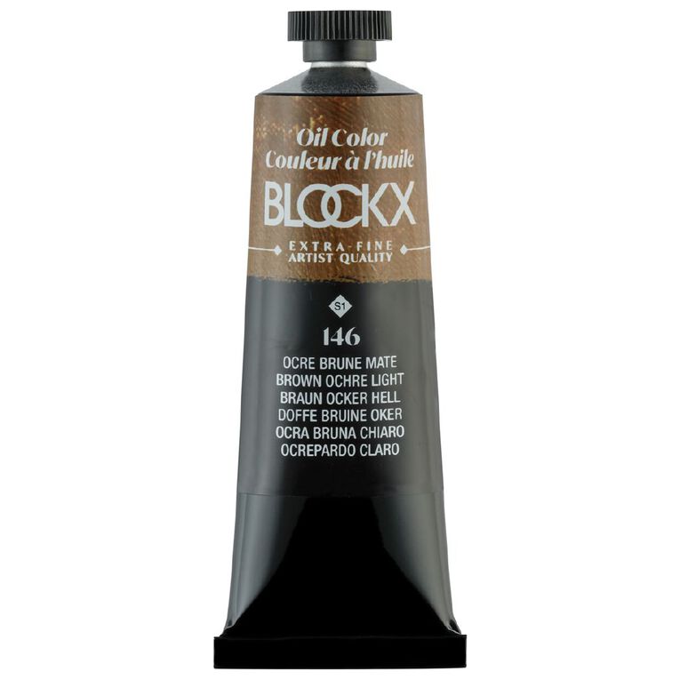BLOCKX Oil Tube 35ml S1 146 Ochre Brown Light Brown Light, , hi-res