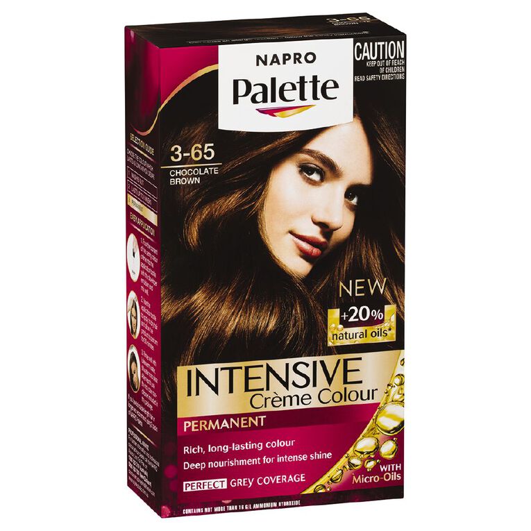 Napro Palette Hair Colour Choc Brown 3-65, , hi-res