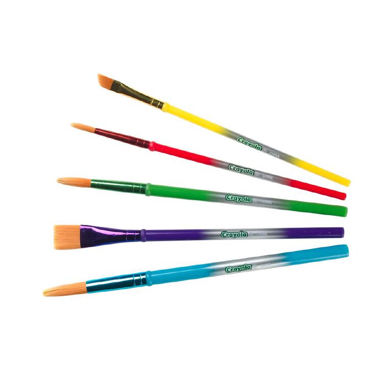 Crayola 5 Pack Art & Craft Paint Brushes, , hi-res