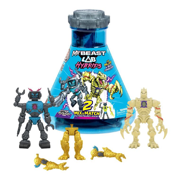 Mr Beast Lab Hybrids 2 Mix & Match Action Figure Multi Pack, , hi-res