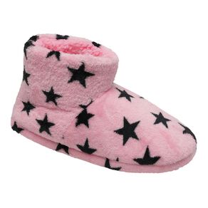 H&H Women's Star Slipper Booties