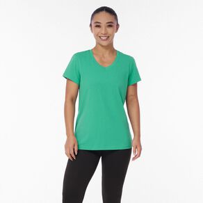 H&H Women's Short Sleeve V-Neck Cotton Tee