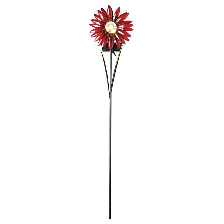 Kiwi Garden Solar Metal Flower Stake, , hi-res