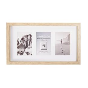 Living & Co Premium Collage Frame 3 Opening 4in x 6in