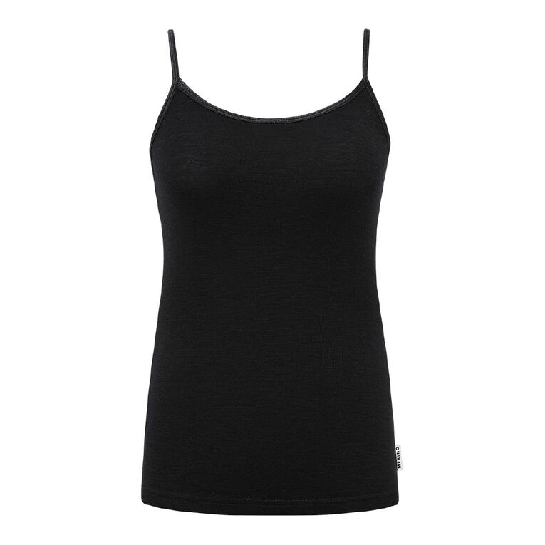 H&H Women's Merino Thermal Singlet, Black, hi-res