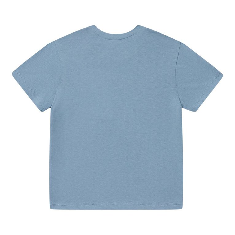 Young Original Short Sleeve Print Tee, Blue Mid, hi-res