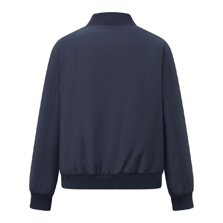 H&H Women's Women's Padded Bomber Jacket, Blue Dark, hi-res