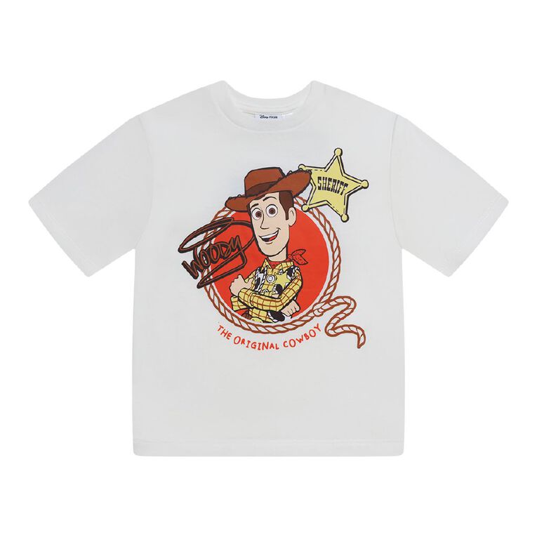 Toy Story Preschool Printed Relaxed Tee, Cream, hi-res