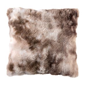 Living & Co Cushion Faux Fur Bubble Natural 50cm x 50cm