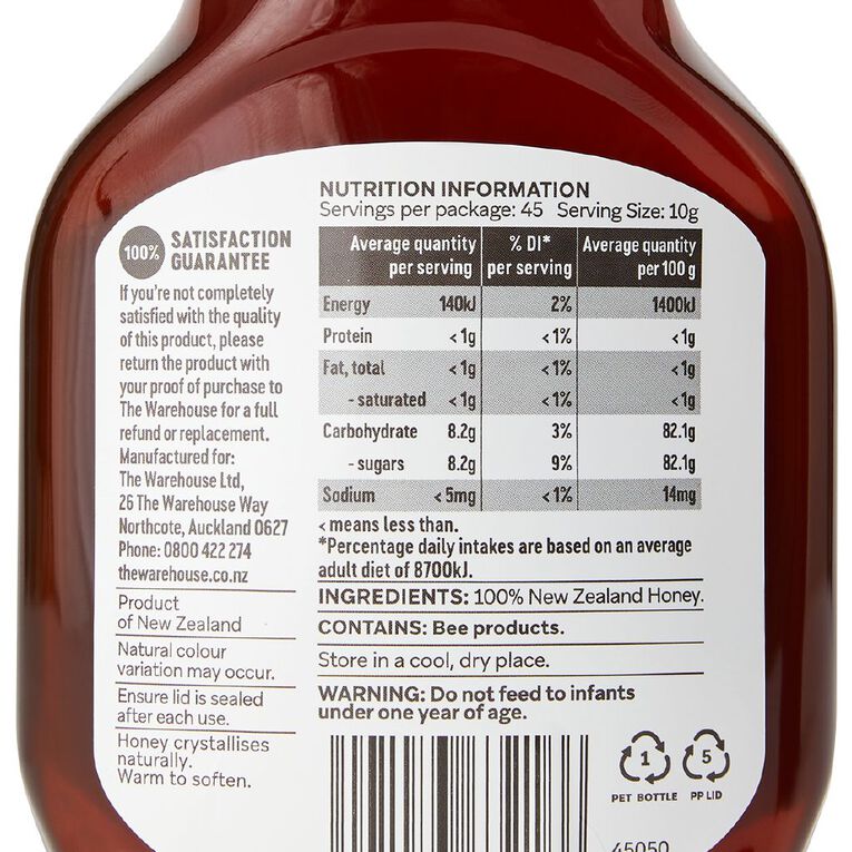 Market Kitchen Liquid Honey 450g, , hi-res