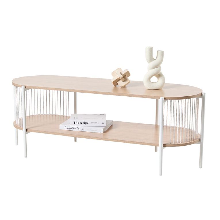 Living & Co Ezra Rope Entertainment Unit Natural, , hi-res
