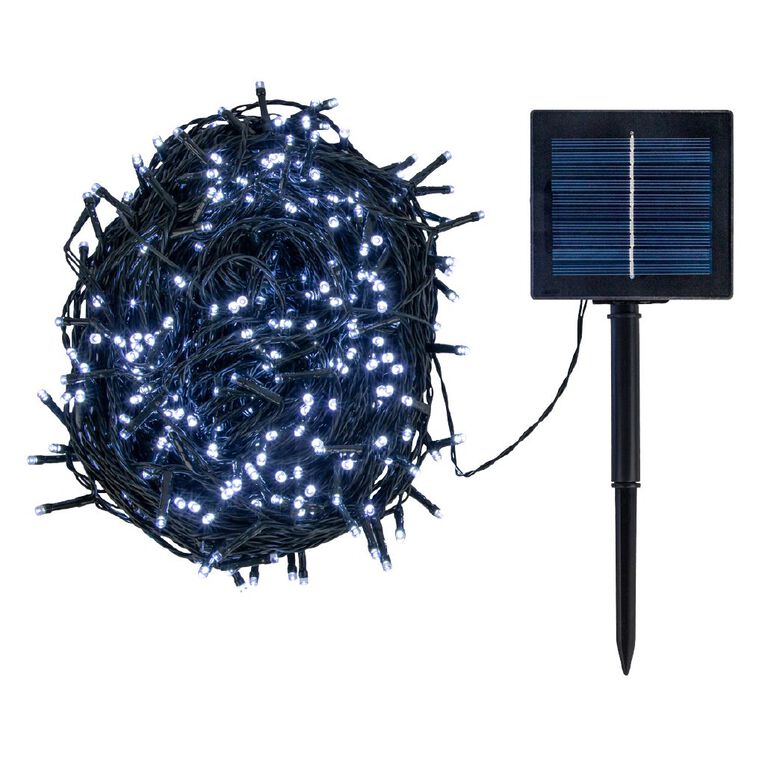 Kiwi Garden Solar String Lights 500LED White, , hi-res