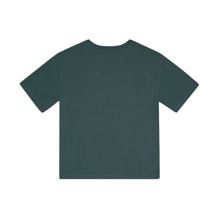 Young Original Short Sleeve Print Tee, Green Mid, hi-res