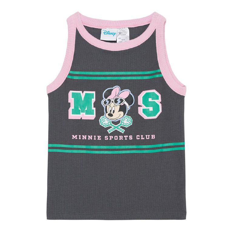 Minnie Mouse Rib Tank, Grey Dark, hi-res