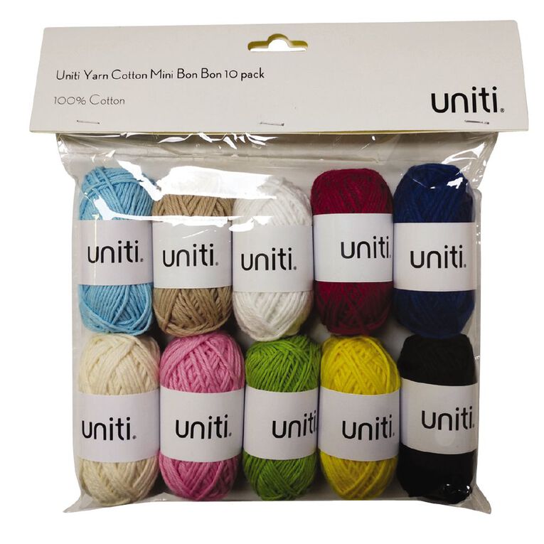 Uniti Mini Bon Bon Cotton Yarn 10 Pack, , hi-res