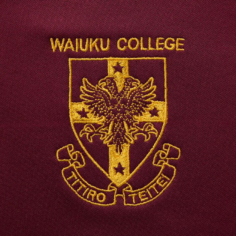 Schooltex Waiuku College Hoodie with Embroidery, Maroon, hi-res