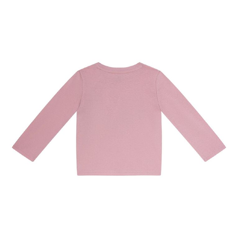 Young Original Toddler Long Sleeve Printed Tee, Pink Mid, hi-res
