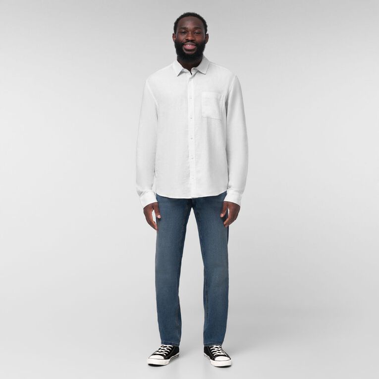 H&H Men's Long Sleeve Linen Shirt, Placeholder Colour 1, hi-res