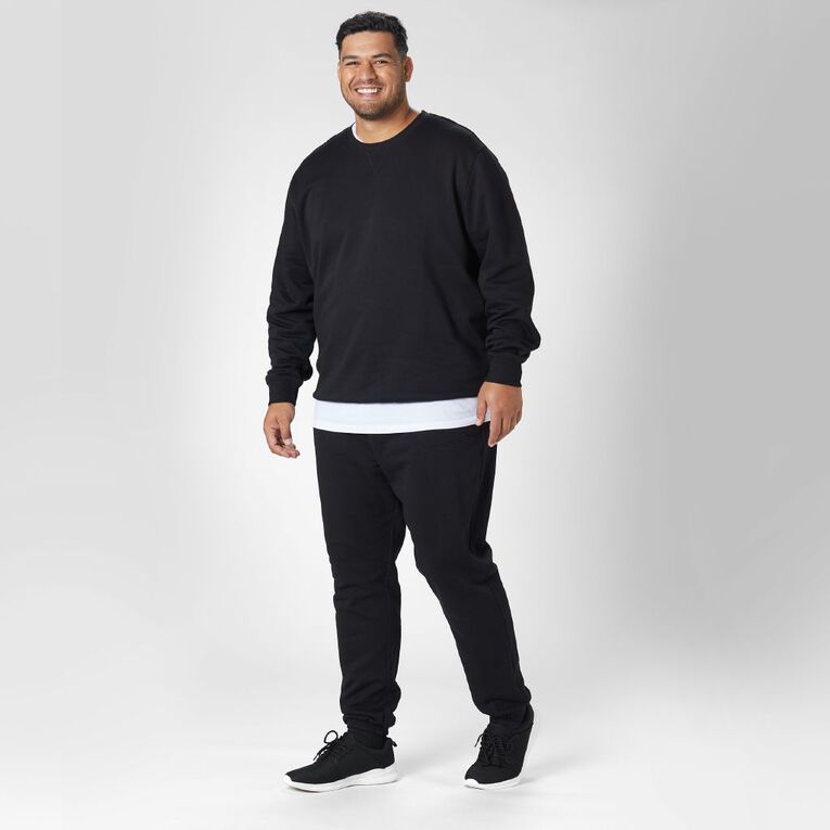 H&H Adults' Trackpants, Black, hi-res