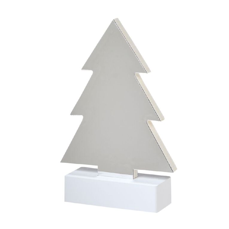 Wonderland Novelty Mirrored Tunnel Light Tree Design Green 35 LED 21cm, , hi-res