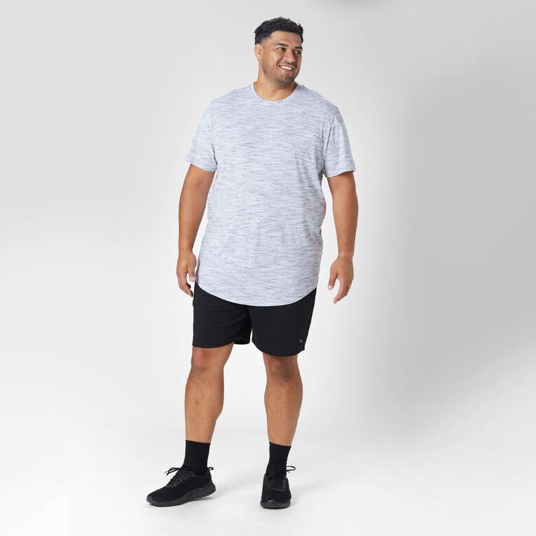 Garage Men's Crew Neck Short Sleeve Space Dye Tee, White/Black, hi-res