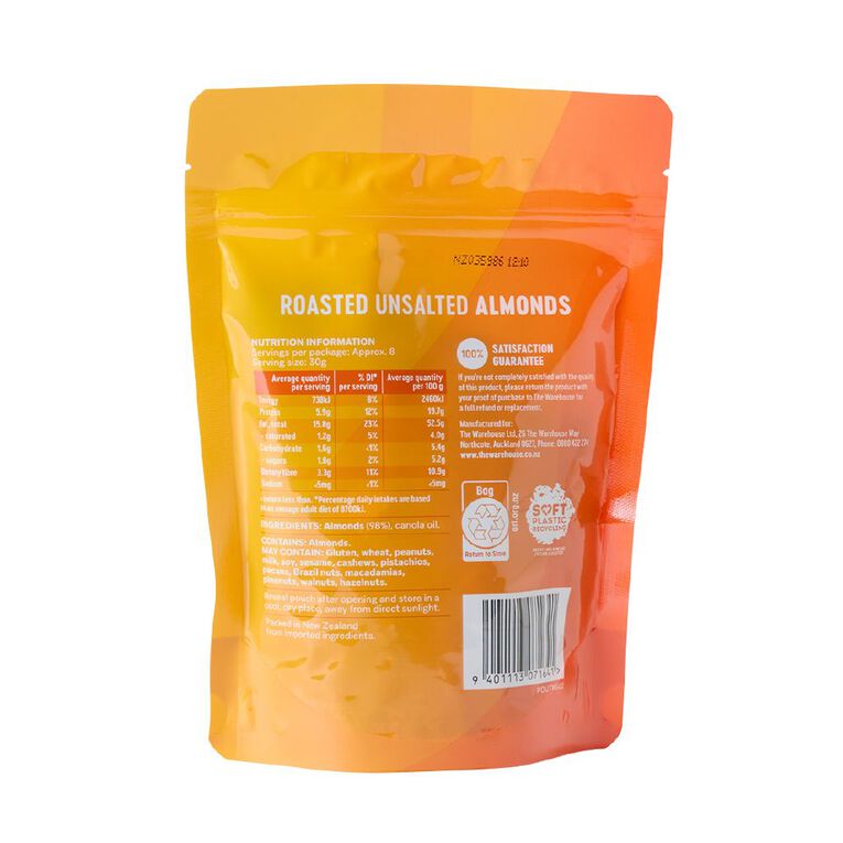 Market Kitchen Roasted Almonds 250g, , hi-res