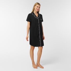 H&H Women's Knit Button Front Nightie