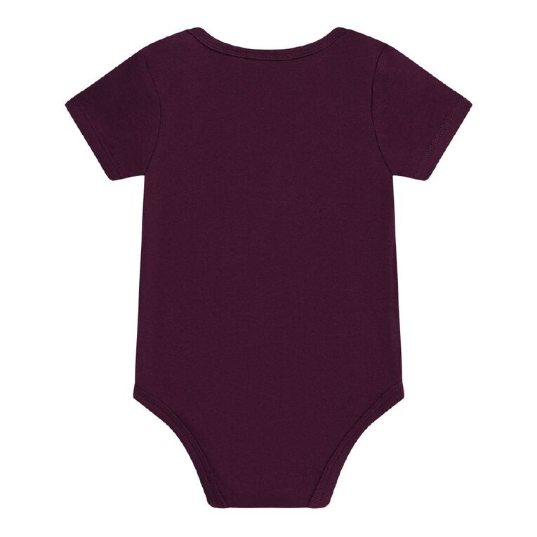 Young Original Babies' Short Sleeve Printed Single Bodysuit, Red Mid, hi-res