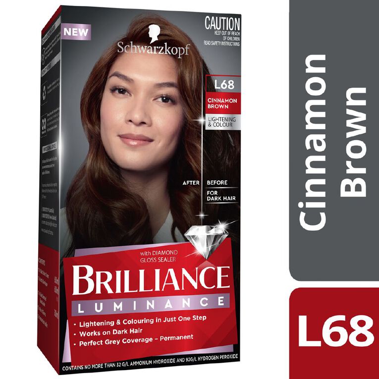 Schwarzkopf Brilliance Luminance L68 Cinnamon Brown Brown, , hi-res