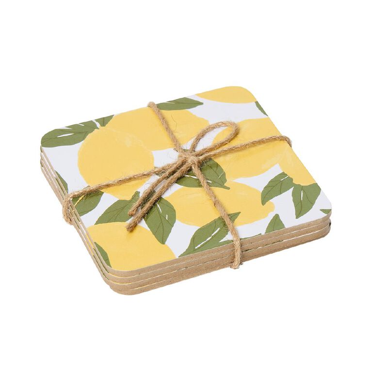 Living & Co La Dolce Summer Stripe Coaster Natural, , hi-res