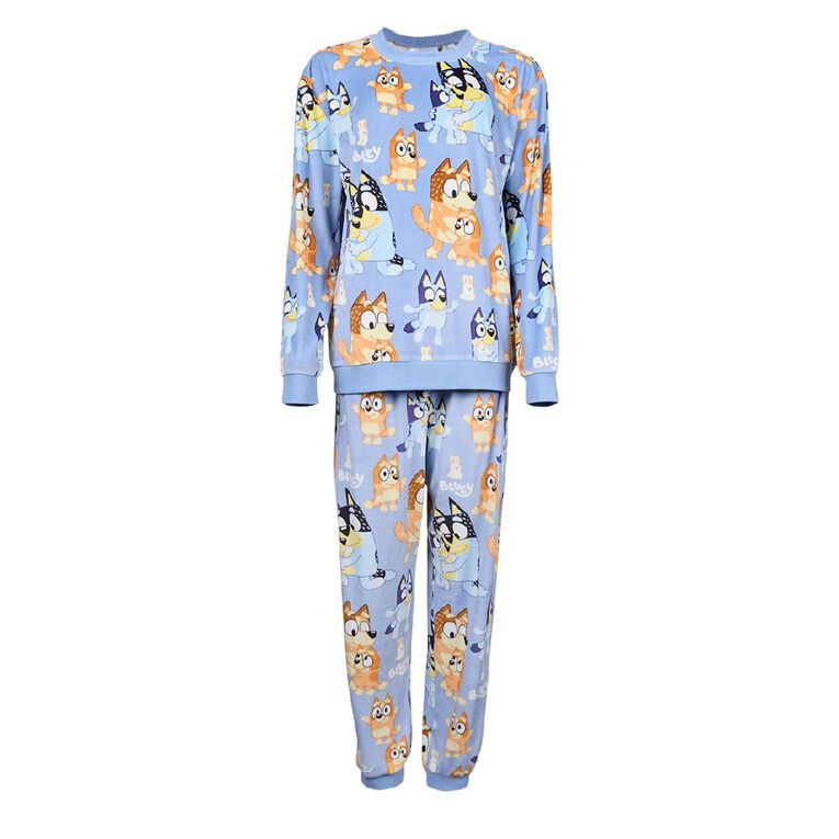 Bluey Women's Mink Pyjama Set, Blue Light, hi-res