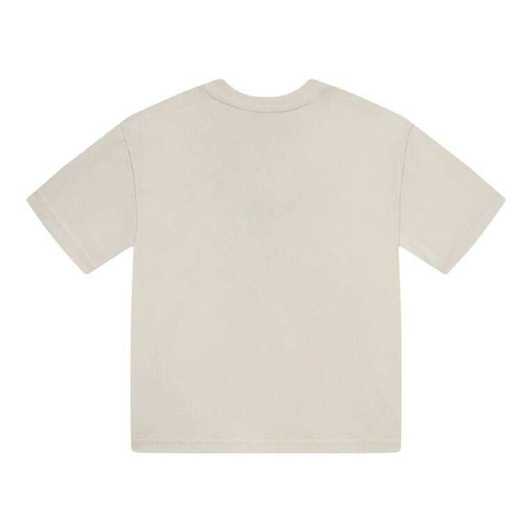Young Original Short Sleeve Relaxed Print Tee, Cream, hi-res