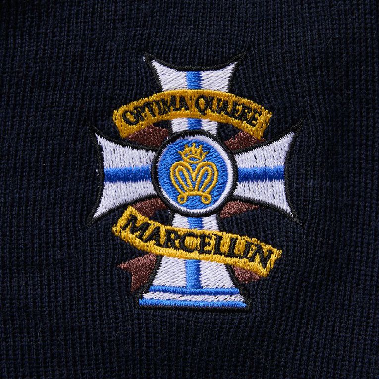 Schooltex Marcellin College Jersey with Embroidery, Midnight/Navy, hi-res