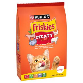 Friskies Meaty Grills Dry Cat Food 2.5kg
