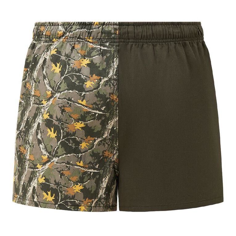 Back Country Adults' Spliced Rugger Shorts, Green, hi-res