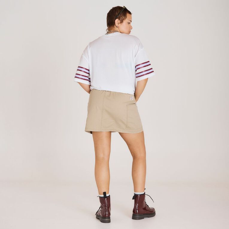 BRDRLESS Riley Sport Tee, White, hi-res