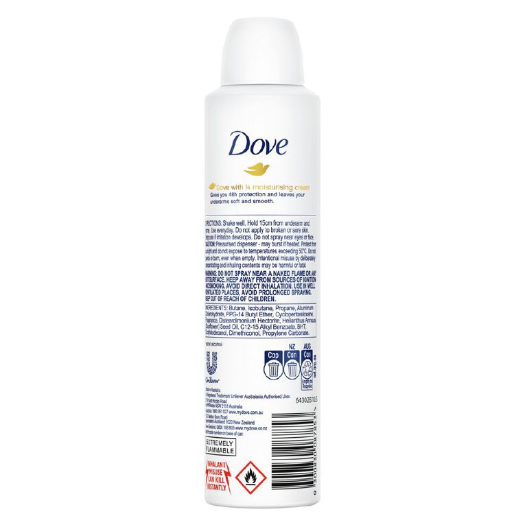 Dove Antiperspirant Base Classic 250ml, , hi-res