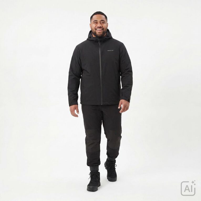 Back Country Adults' Waterproof Jacket, Black, hi-res