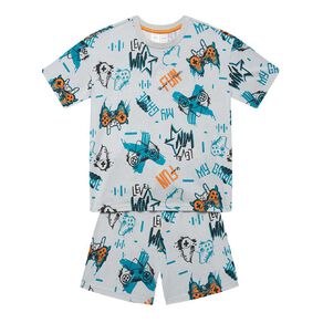 H&H Boys' Tee and Shorts Pyjama Set
