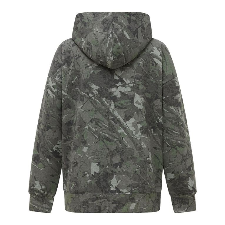 H&H Women's Camo Print Hoodie, Green, hi-res
