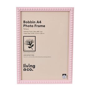 Living & Co Bobbin Photo Frame Pink