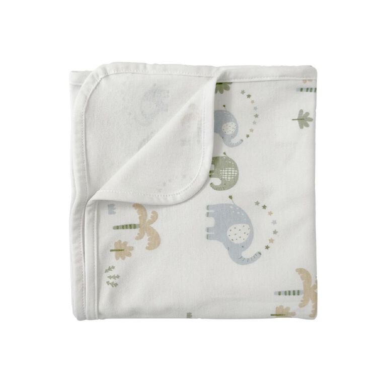 Babywise Cotton Wrap Elephants 2 Pack, , hi-res