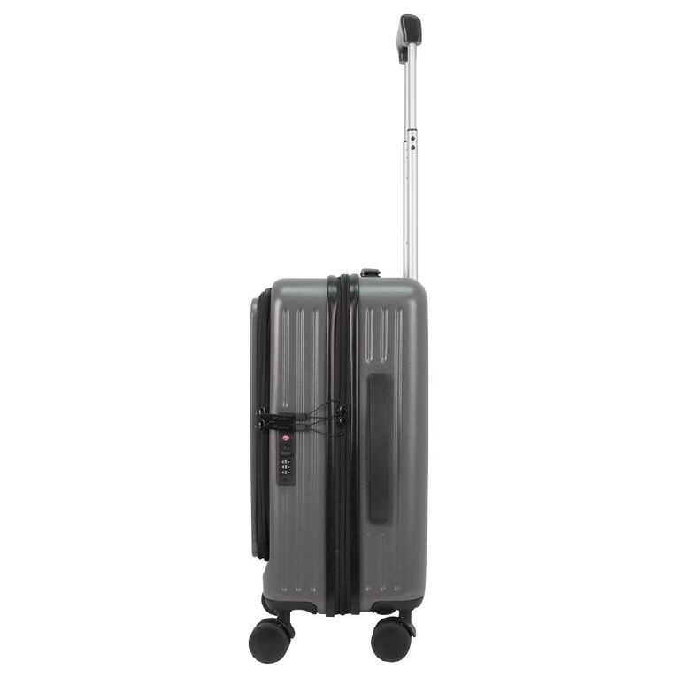 Wander Hard Textured Carry On Suitcase with Dual Open, , hi-res