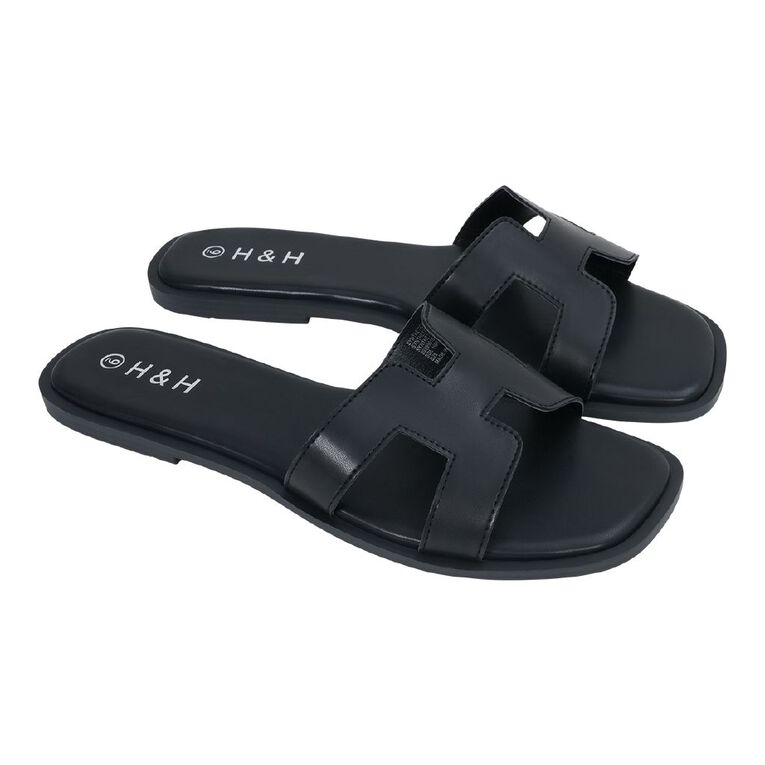 H&H Women's Sandals, Black, hi-res