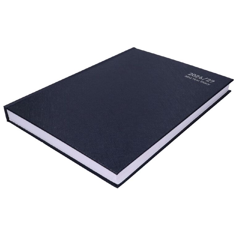 WS Mid Year Diary Navy Date To Page A4 26-27, , hi-res