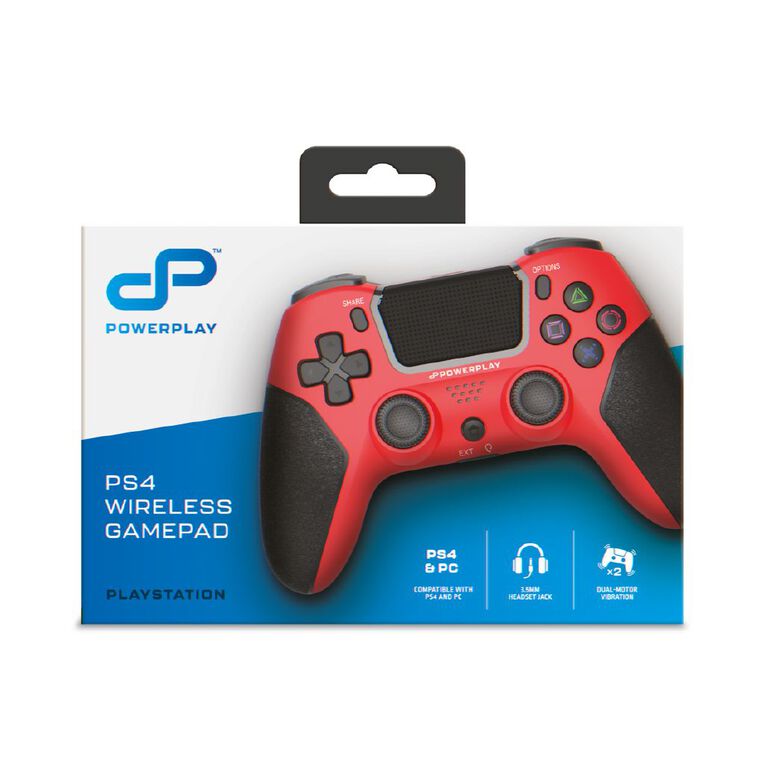 PowerPlay PS4 Wireless Controller Red The Warehouse