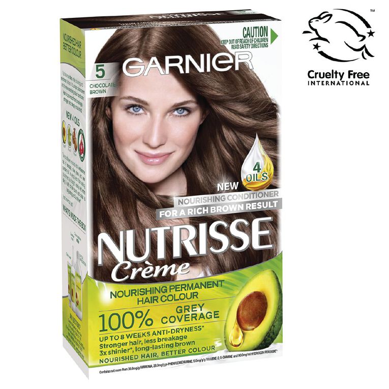Garnier Nutrisse Permanent Creme Chocolate Brown 5, , hi-res
